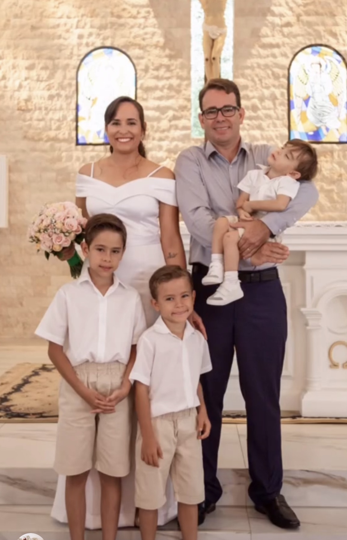 Rodrigo com sua família